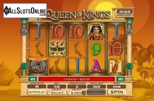 Win Screen. Queen of Kings from RTG