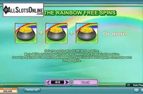 Paytable 4. Rainbow Charms from NeoGames