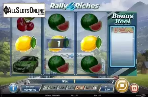 Win Screen 1. Rally 4 Riches from Play'n Go