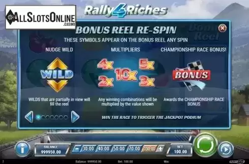 Features 1. Rally 4 Riches from Play'n Go