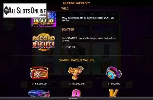 Screen8. Record Riches! from Playtech