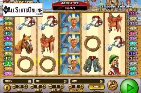 Win Screen 2. Ride 'em Cowboy from Habanero