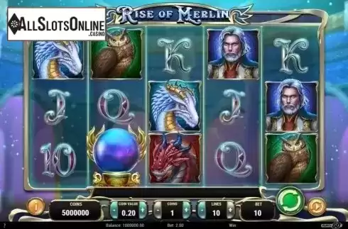 Reel Screen. Rise of Merlin from Play'n Go