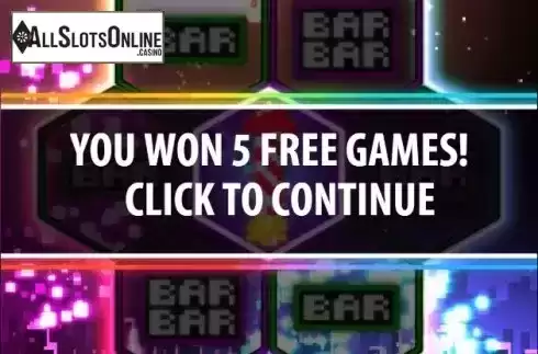 Free Spins screen. Rocket Returns from Bally