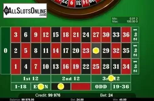 Game Screen 3. Roulette (KAJOT) from KAJOT