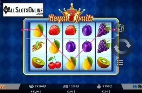 Screen6. Royal 7 Fruits from MrSlotty