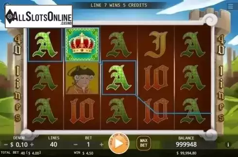 Win Screen. Royal Demeanor from KA Gaming