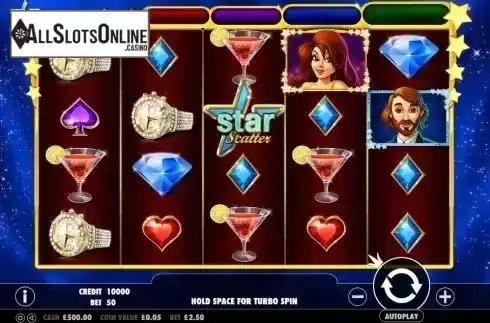 Game Workflow screen. Star Jackpots from Pragmatic Play