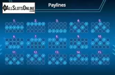 Paytable 1. Stellar Stones from Booming Games