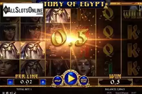 Win Screen 1. Story of Egypt from Spinomenal