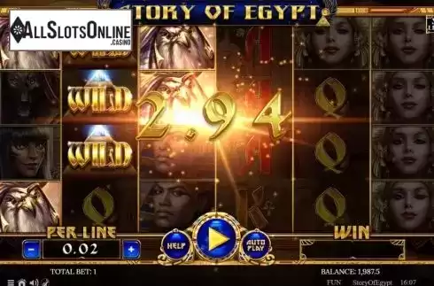 Win Screen 2. Story of Egypt from Spinomenal