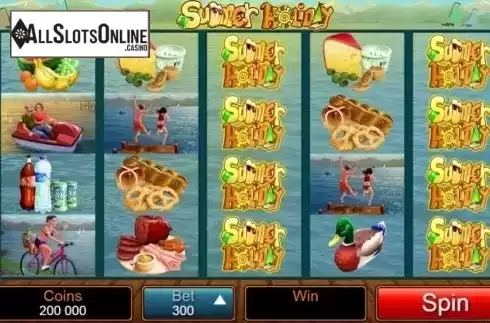 Reel screen. Summer Holiday from Microgaming