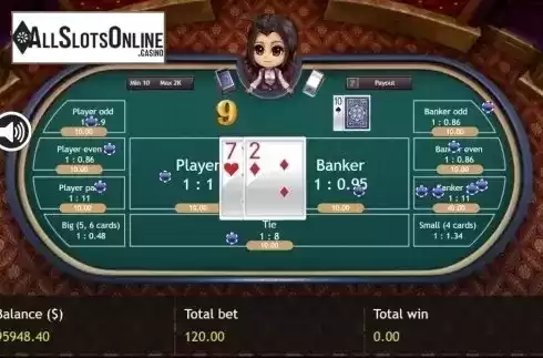Game Screen 2. Super Baccarat from Triple Profits Games