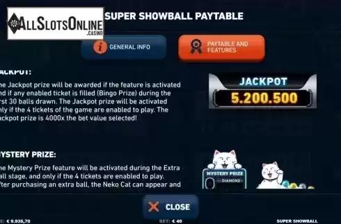 Features 2. Super Showball from Neko Games