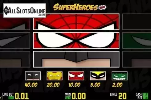 Bonus game. SuperHeroes HD from World Match