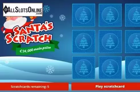 Reel screen. Santa's Scratch from Gluck Games