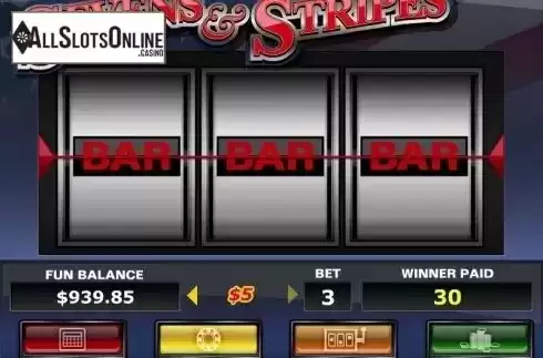 Win Screen. Sevens & Stripes from RTG