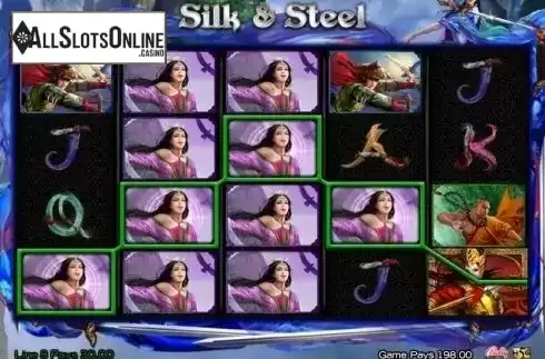 Win Screen. Silk And Steel from High 5 Games