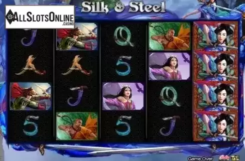 Game Workflow screen. Silk And Steel from High 5 Games