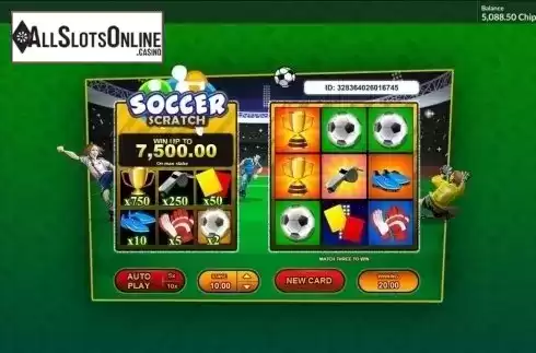 Win screen. Soccer Scratch (GamesOS) from GamesOS