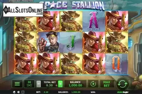 Reels screen. Space Stallion from StakeLogic