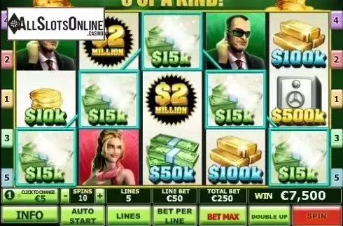 Win Screen . Spin 2 Million from Playtech