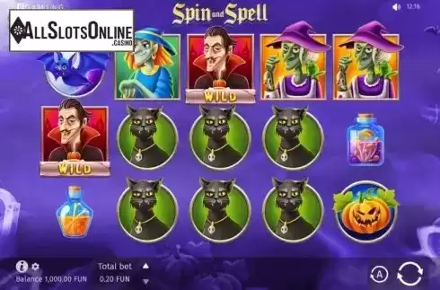 Reel Screen. Spin and Spell from BGAMING