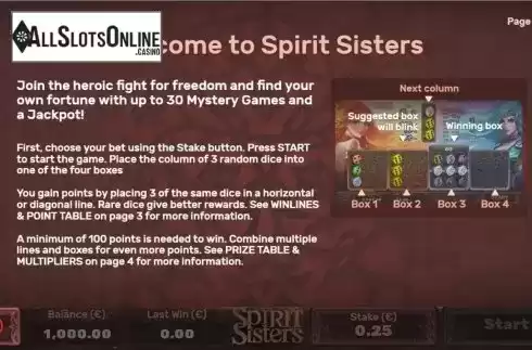 info1. Spirit Sisters from Air Dice