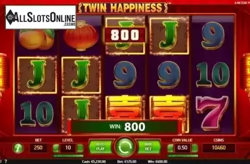 Win Screen 2. Twin Happiness from NetEnt