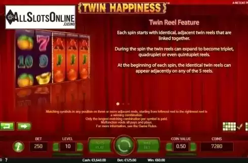 Features. Twin Happiness from NetEnt