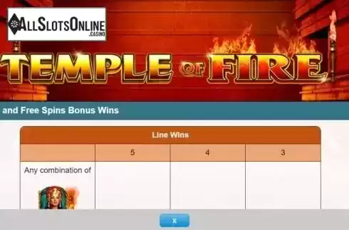 Game Rules 1. Temple of Fire from IGT