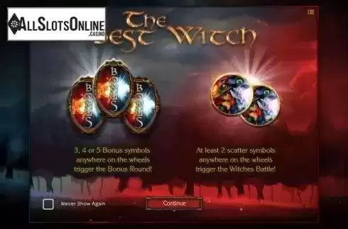 Game features. The Best Witch from iSoftBet