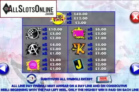 Screen3. The Buzz Slots from Games Warehouse
