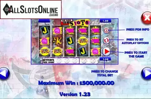 Screen4. The Buzz Slots from Games Warehouse