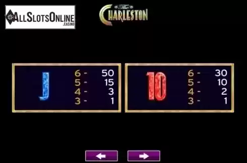 Paytable 4. The Charleston from High 5 Games
