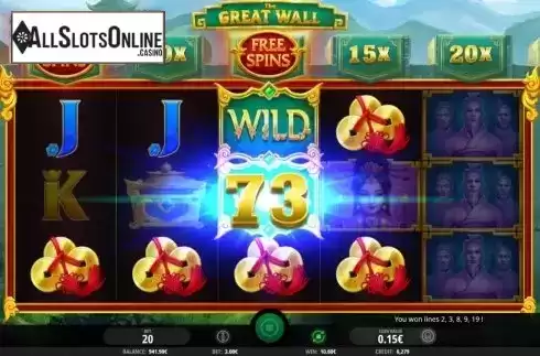 Win Screen 3. The Great Wall from iSoftBet