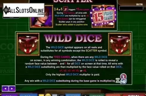 Paytable 1. The Joy of Six from Microgaming