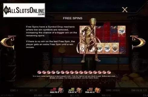 Free spins. The Mummy 2018 from Fugaso