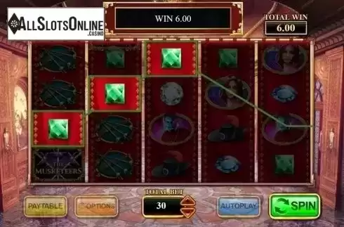 Win screen 1. The Musketeers from Inspired Gaming