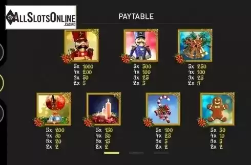 Paytable. The Nutcracker (KA Gaming) from KA Gaming