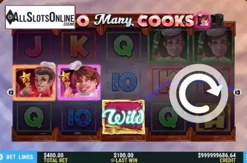 Win Screen 1. Too Many Cooks from Slot Factory
