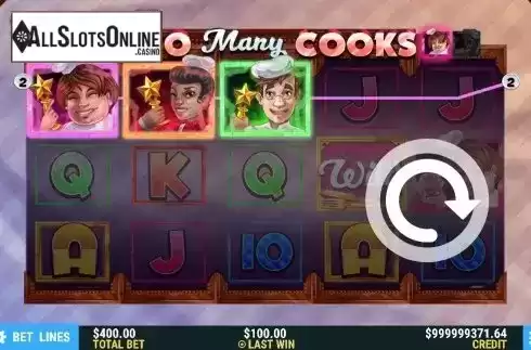 Win Screen 2. Too Many Cooks from Slot Factory