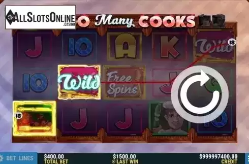 Win Screen 3. Too Many Cooks from Slot Factory