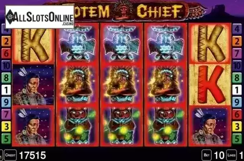 Win screen. Totem Chief HD from Merkur