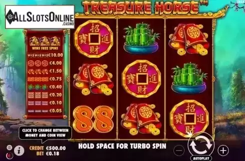 Reel Screen. Treasure Horse from Pragmatic Play