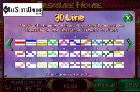 Lines. Treasure House from CQ9Gaming
