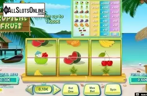 Screen 2. Tropical Fruit (NeoGames) from NeoGames