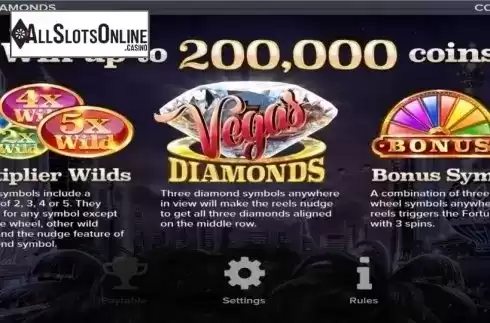 Info 5. Vegas Diamonds from ELK Studios