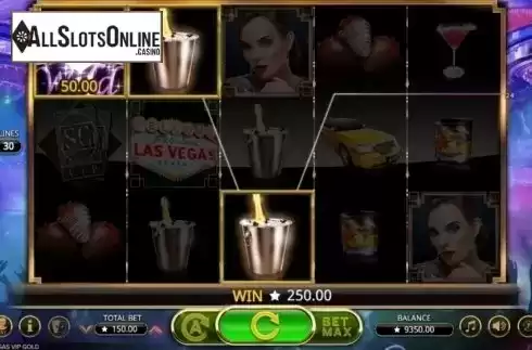 Win Screen 2. Vegas VIP Gold from Booming Games
