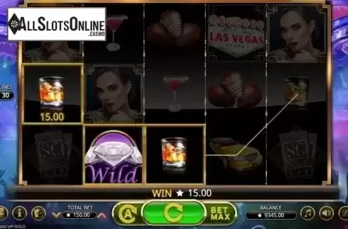 Win Screen 3. Vegas VIP Gold from Booming Games